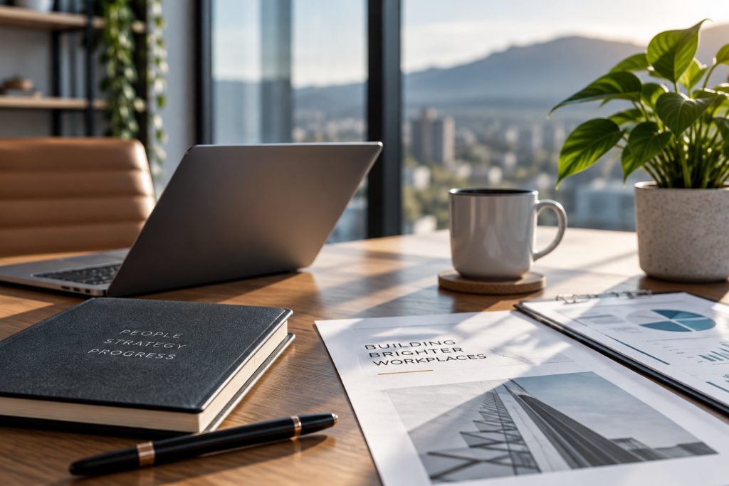 Professional workspace representing workforce strategy, planning and business growth
